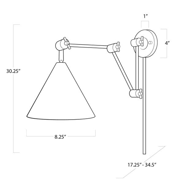 Zig-Zag Task Sconce